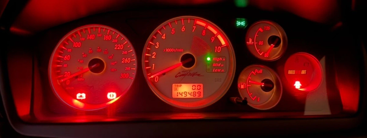 RALLIART speed meter