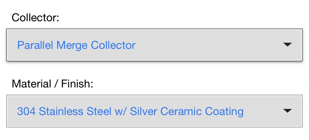 PPE long tube headers