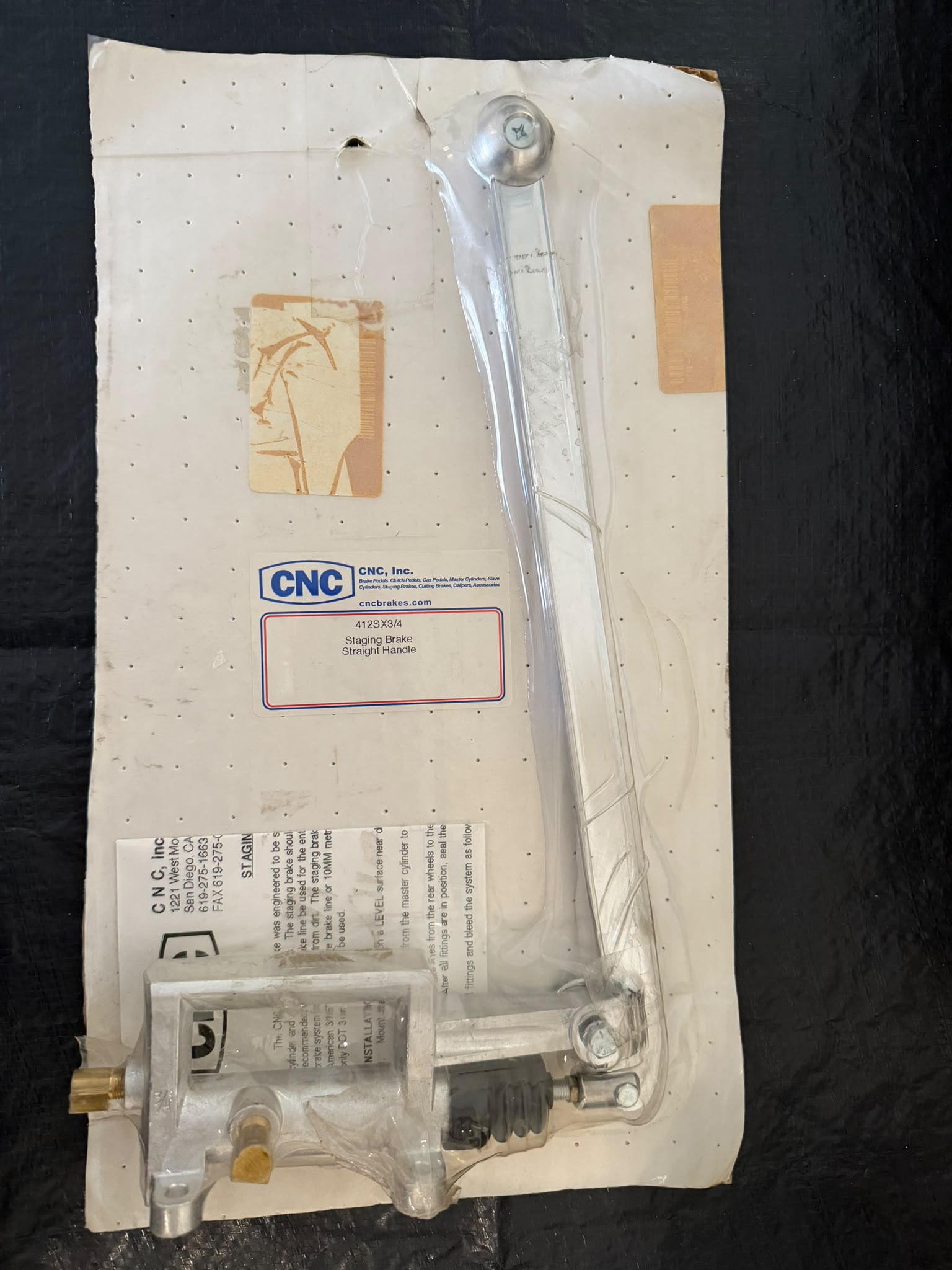 CNC staging brake